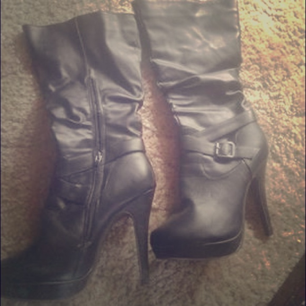 Knee high heels